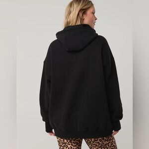 Aerie Black Women's oversized Hoodie